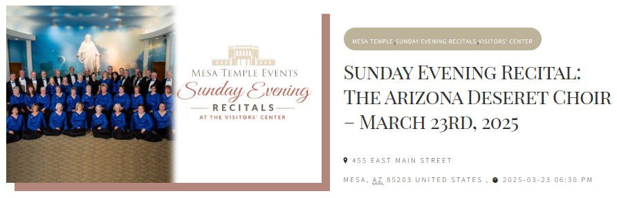 Sunday Evening Recital - March 23