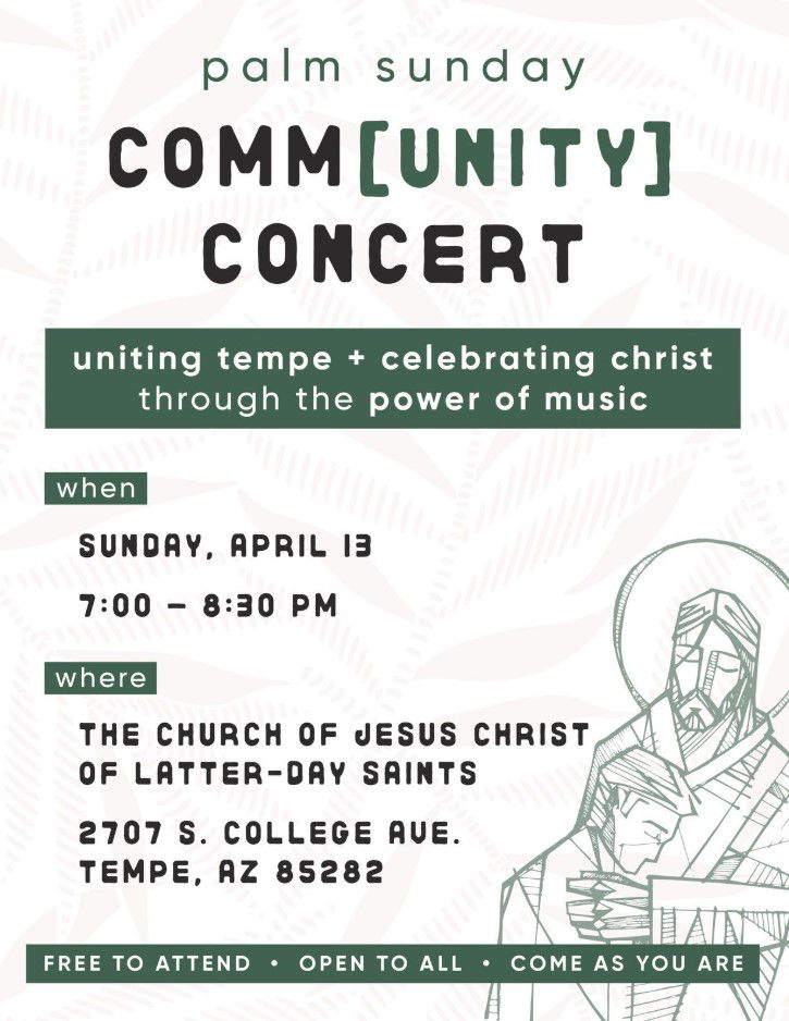 PALM SUNDAY COMM [UNITY] CONCERT April 13