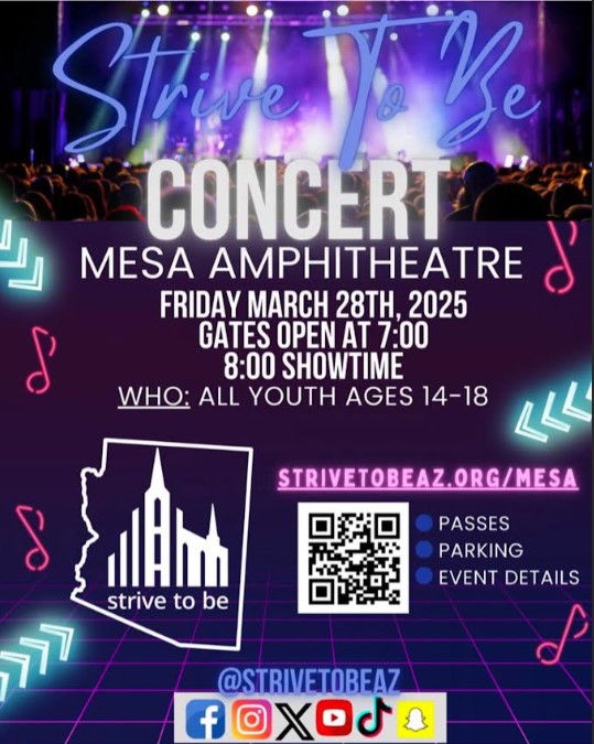 STRIVE TO BE, YOUTH CONCERT – March 28