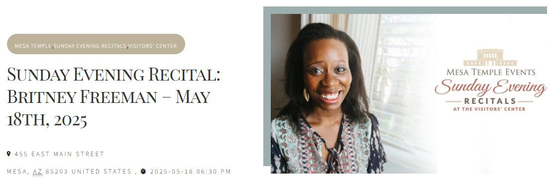 Sunday Evening Recital - May 18th