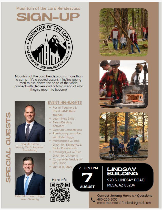 MOUNTAIN OF THE LORD-Oct 8-11