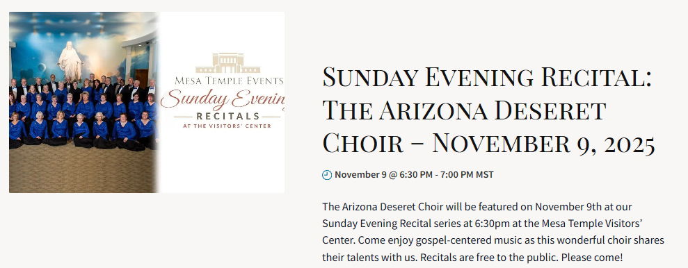 Sunday Evening Recital-November 9