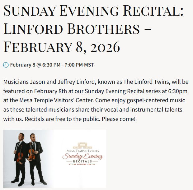 Sunday Evening Recital